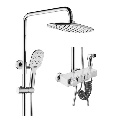 Conjunt de dutxa termostàtica tradicional exposat